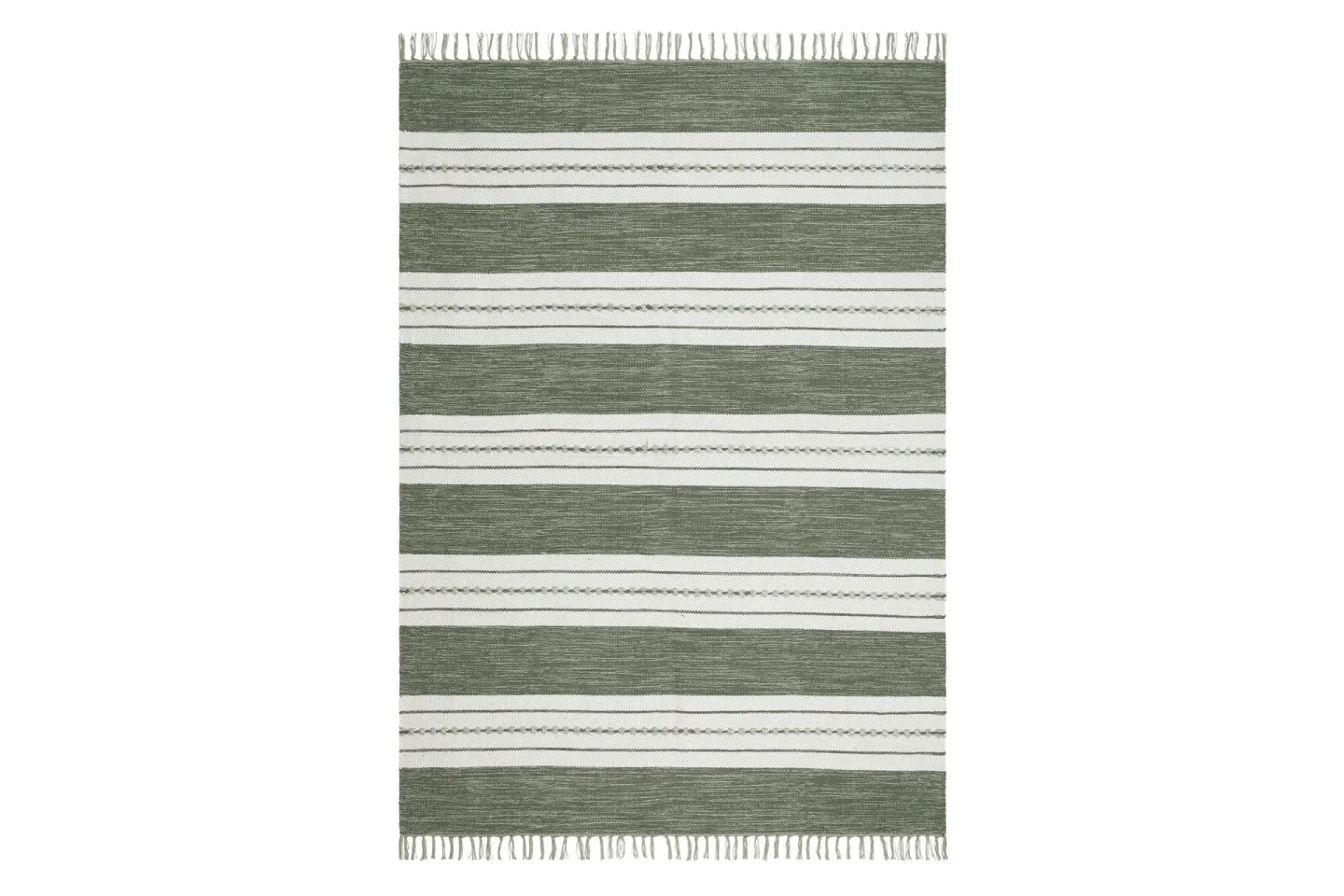 Sund Bomullsmatta 200x300 cm Rektangulär - Grön