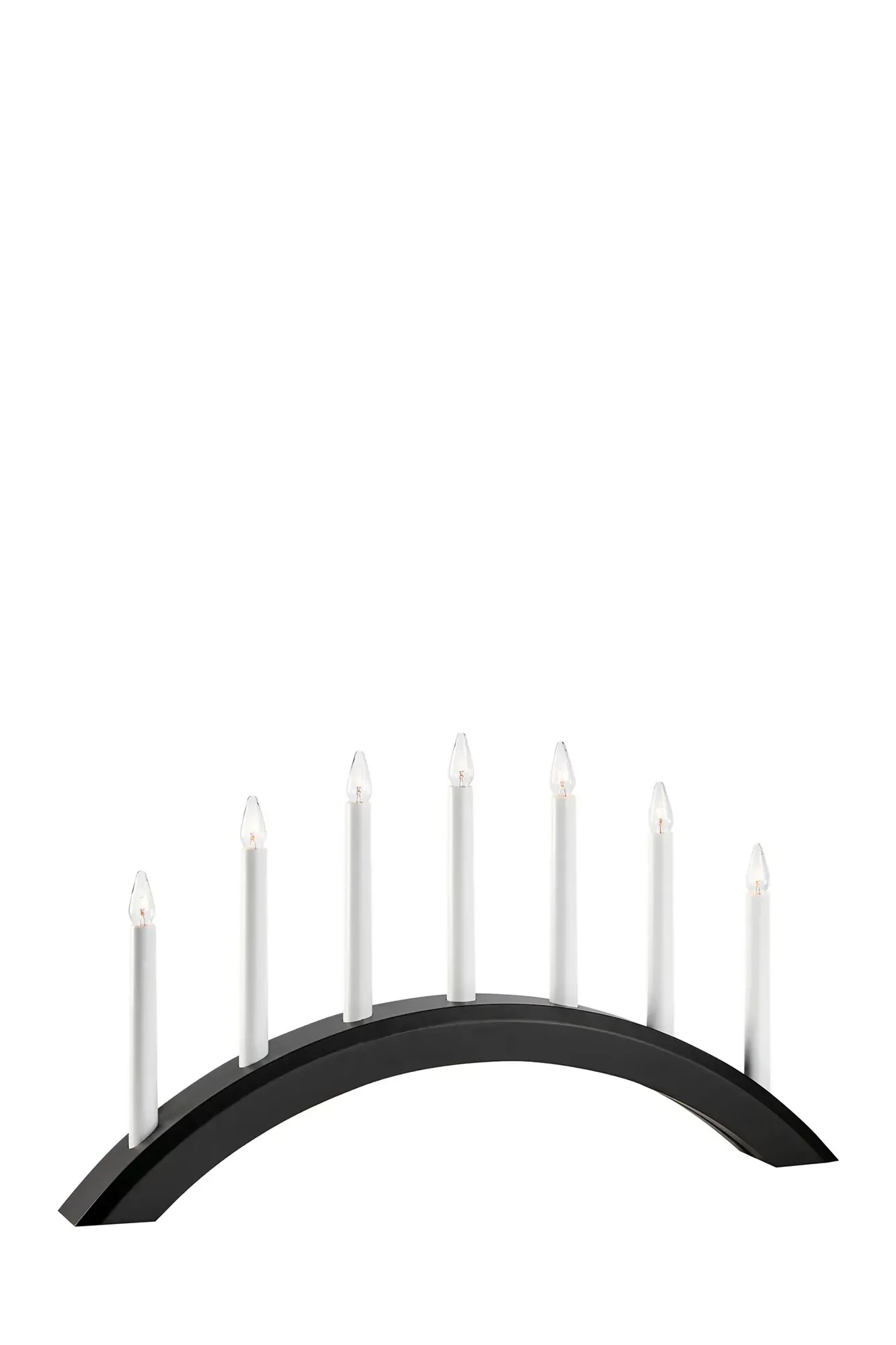Avento Adventskerzenhalter Schwarz 7 Lichter