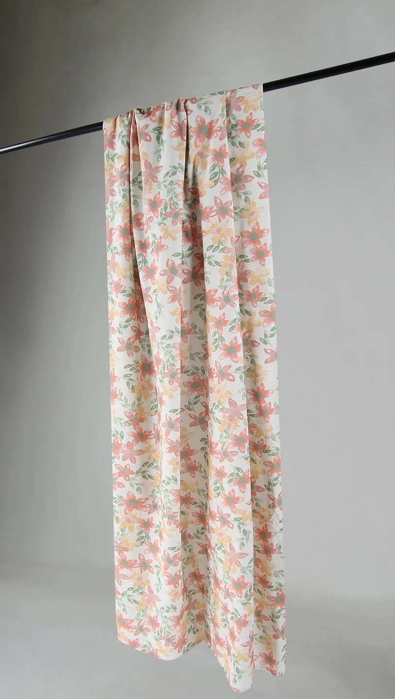 Gardiner - Bomullsgardin Petite (rosa) (Størrelse: 140 x 250 cm)