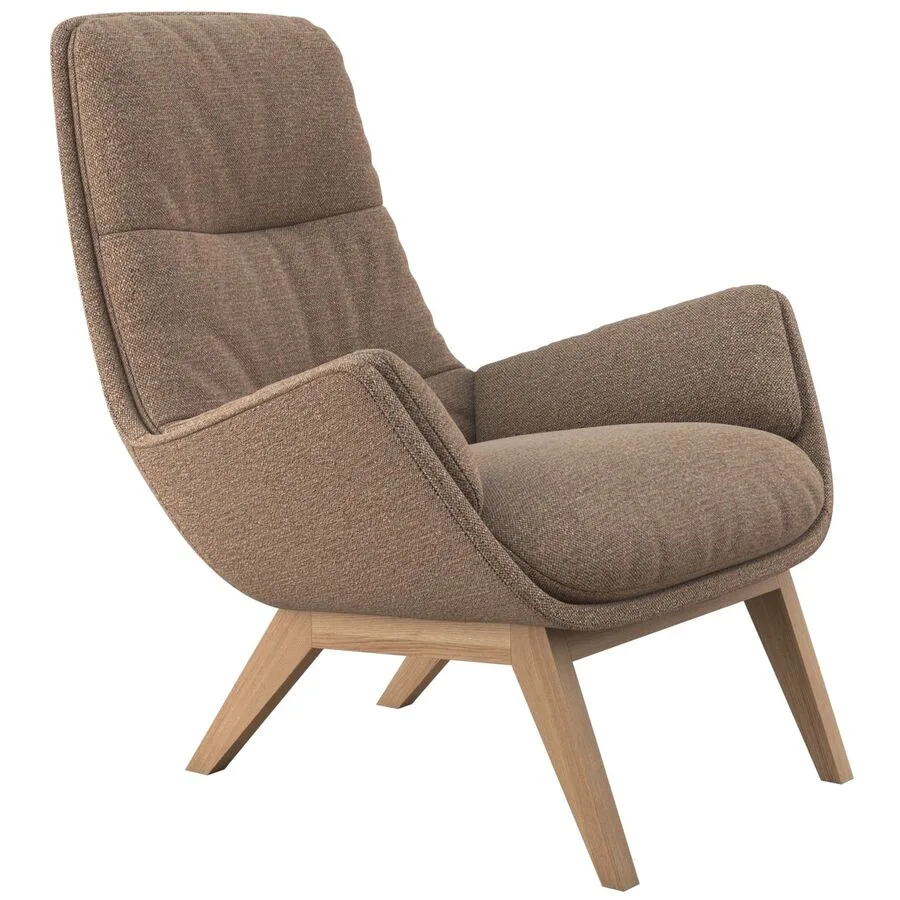 Sessel Halani Haselnuss Stoff B 93 T 84 H 95 cm