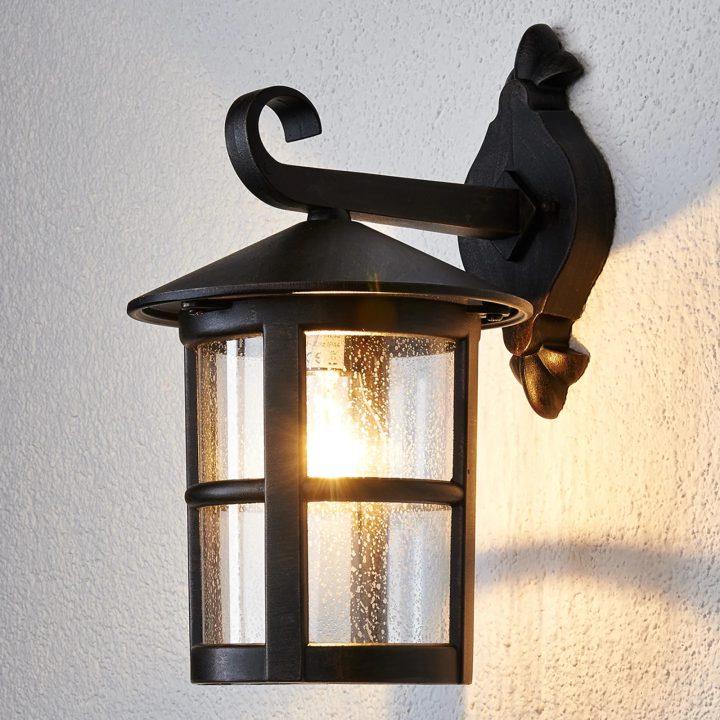 Florentine Außenwandleuchte Rust - Lindby - Terrasse - Modern - Metall - Einflammig