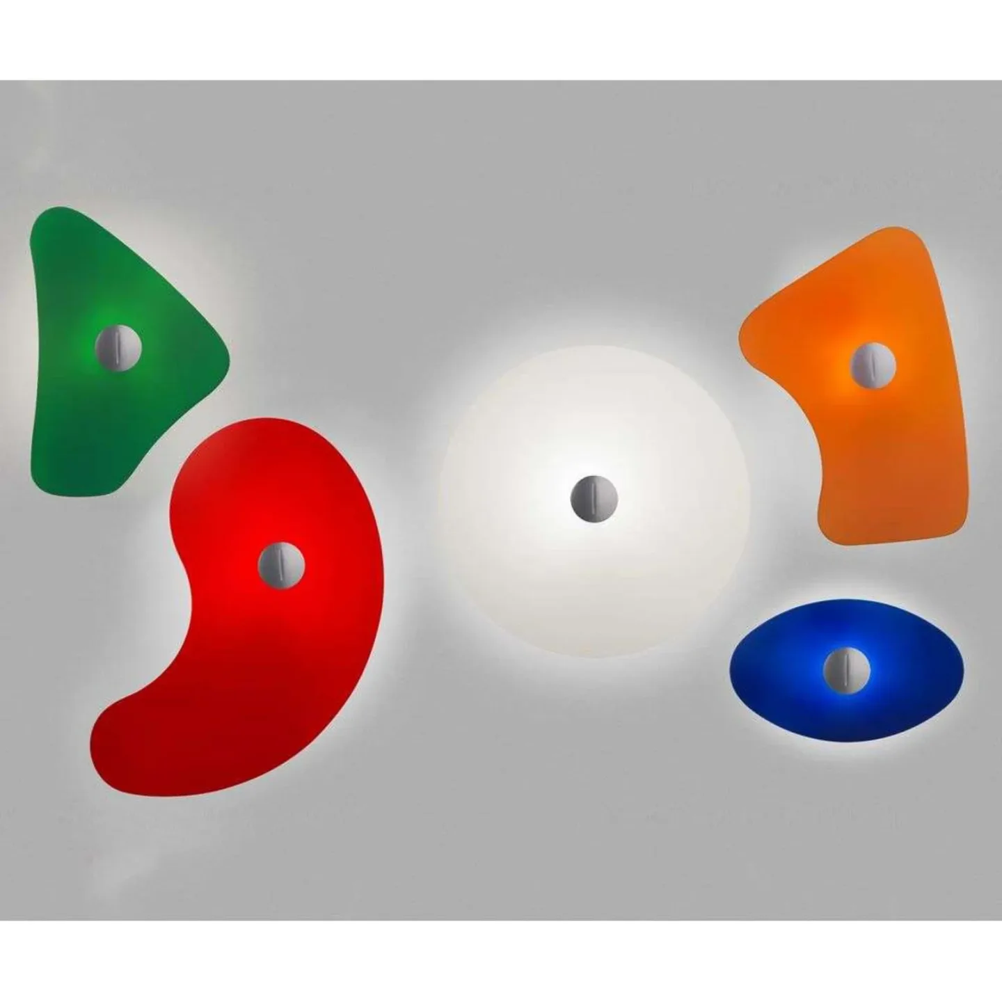 Bit 1/Orbital 1 Glas Skärm Röd - Foscarini