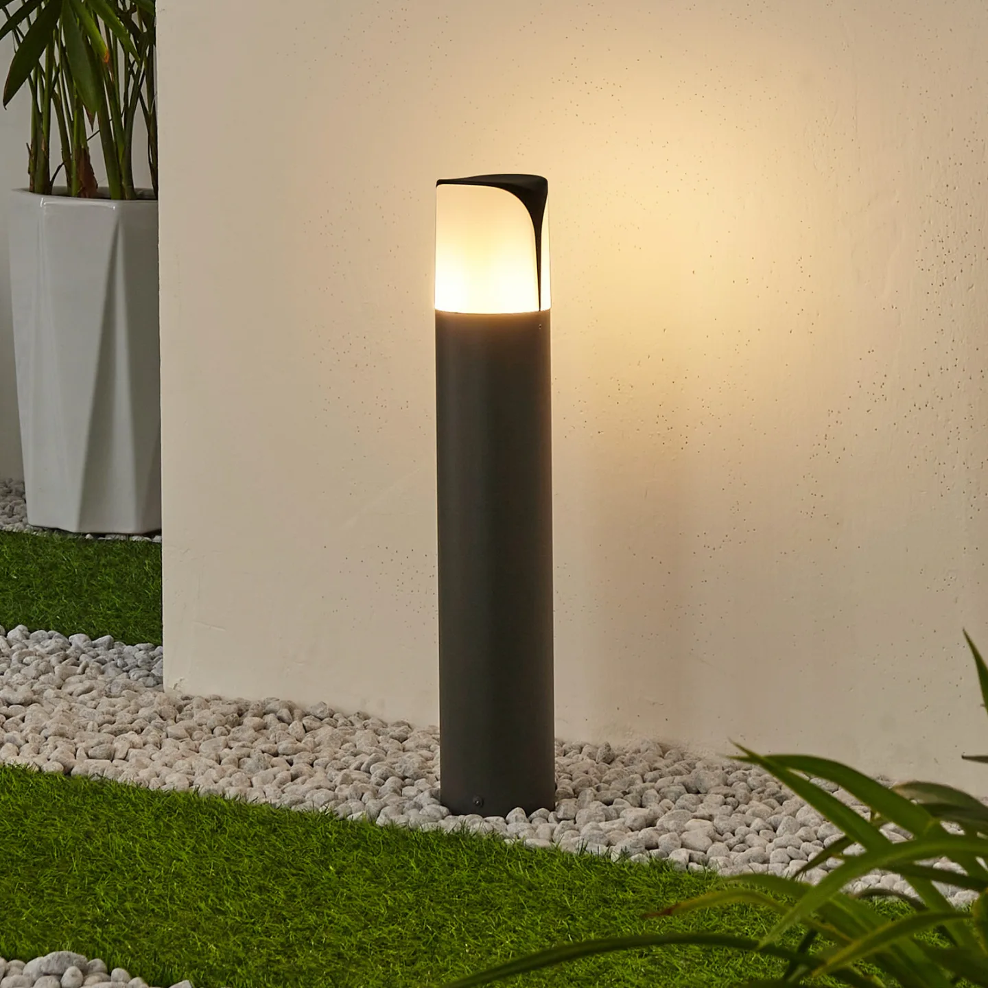 Paikea Gartenleuchte H50 Anthracite - Lucande - Modern - Metall - Einflammig