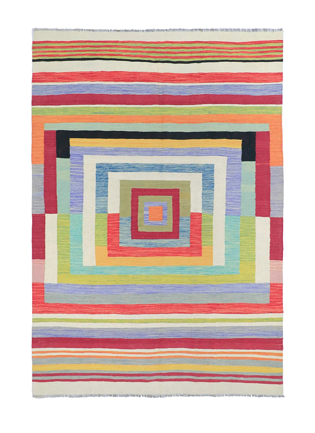 Orientalsk Teppe - Kelim Hand Woven - 172 x 244 cm (Størrelse: 172 x 244 cm)