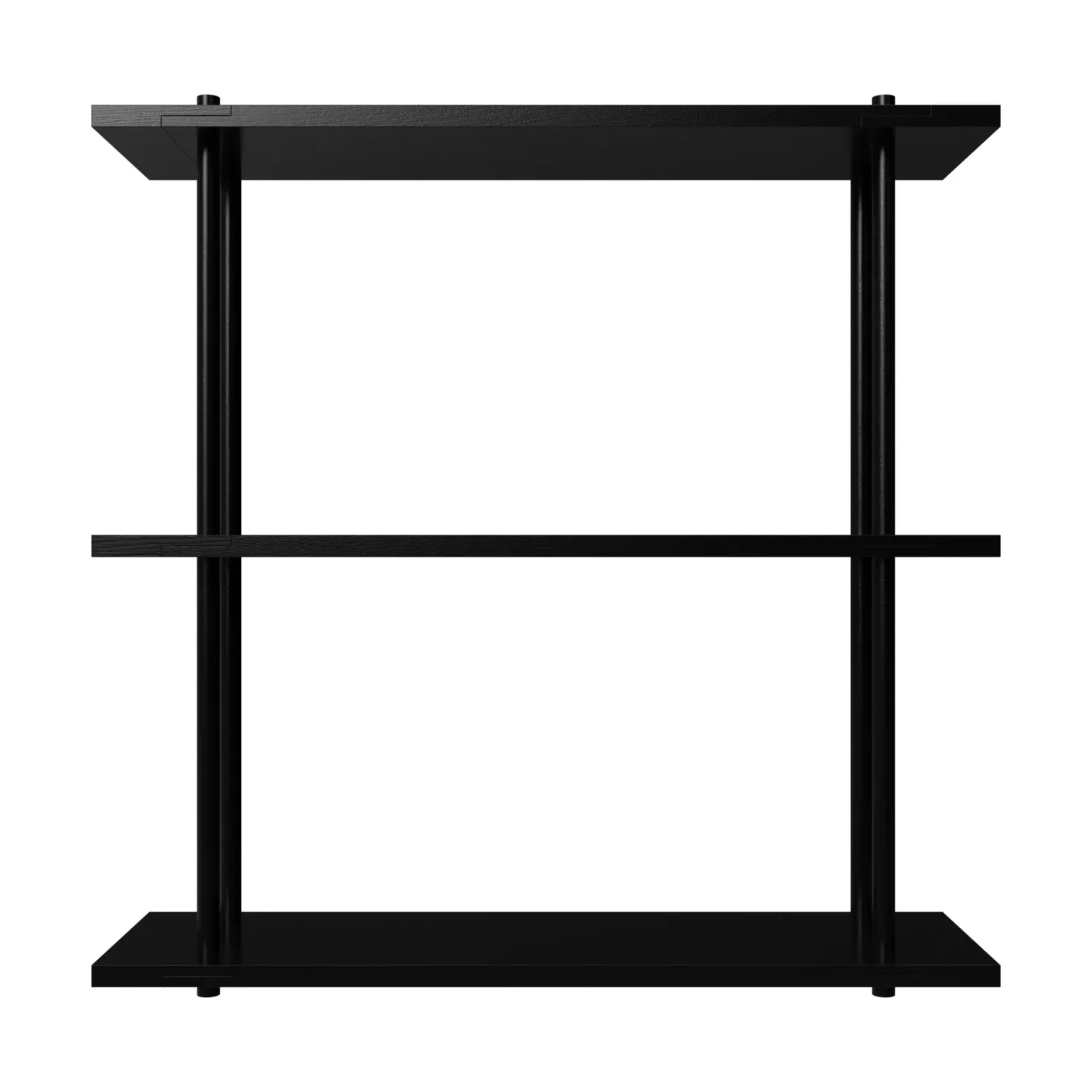 Fogia Bond Wandregal W103 Schwarz lackierte Birke