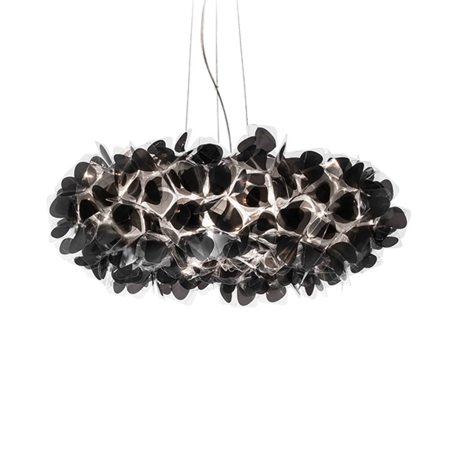 Clizia Mama Non Mama hængelampe, Ø78 cm, sort/klar - Slamp - Stue - Design - Plastik - Med flere lyskilder