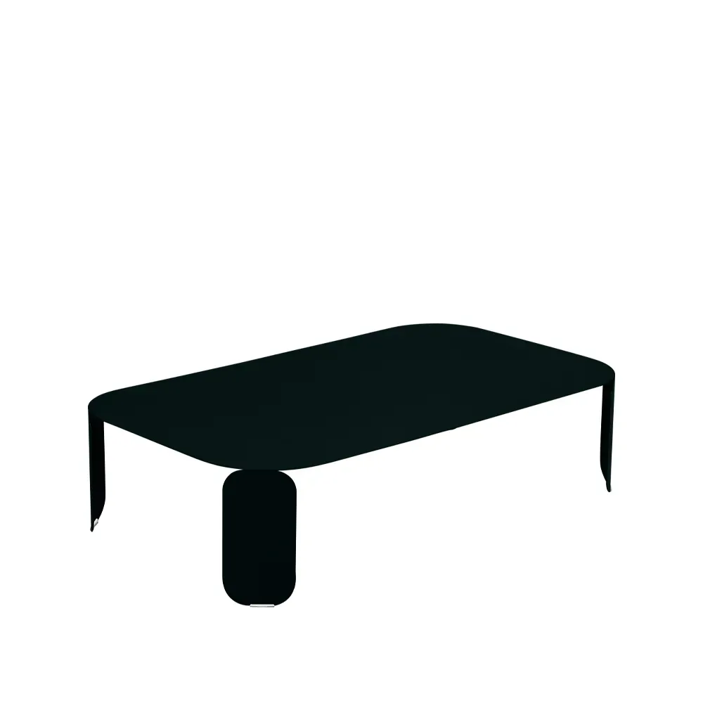 Fermob Bebop bord 120x70 cm Liquorice (svart), h.29 cm