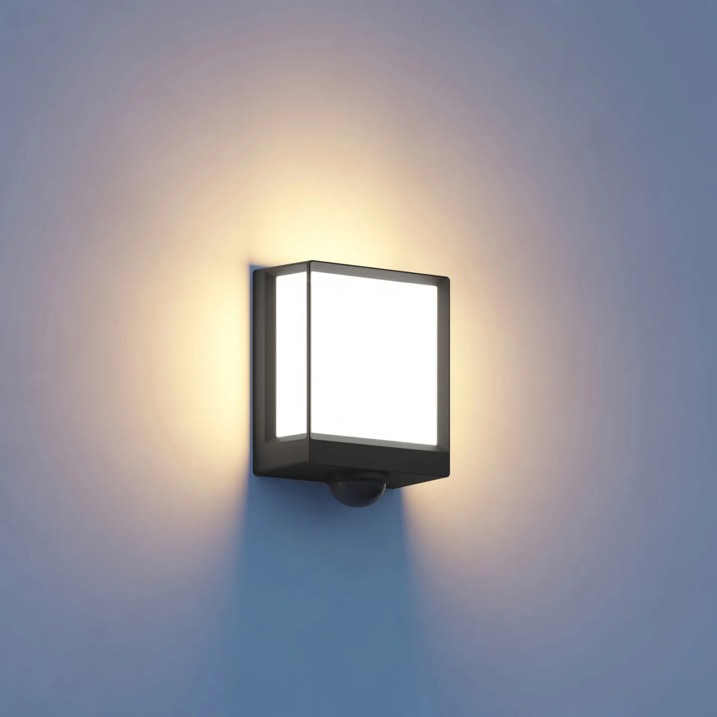 L40 SC Smart Sensor-utomhusvägglampa, antracit – STEINEL L 40 SC Bluetooth - Metall - Vinklad