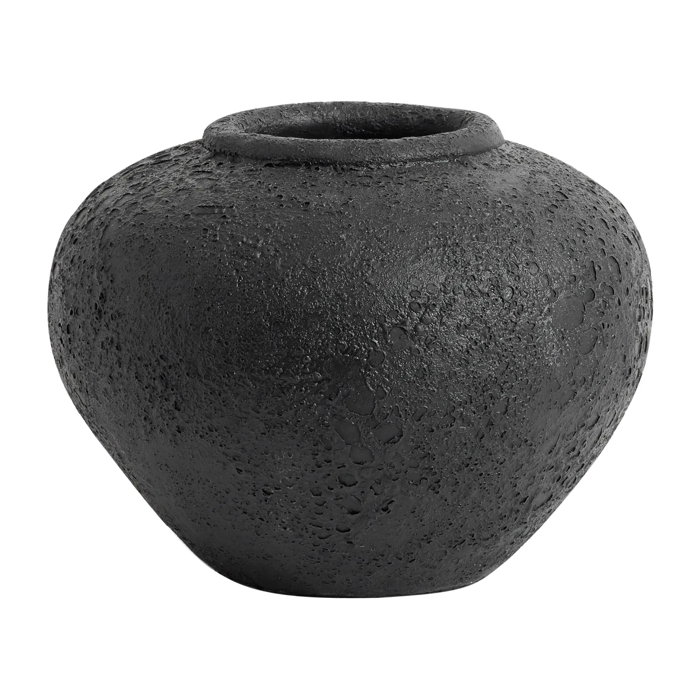 MUUBS Luna Blumentopf Ø25cm Schwarz