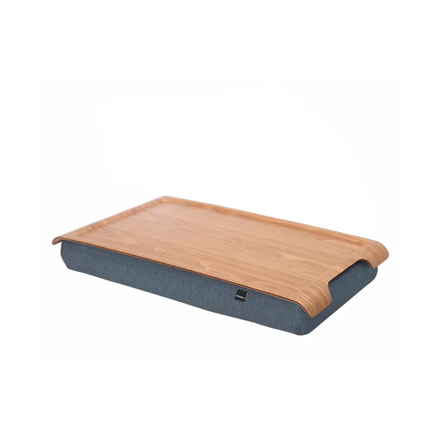 Bosign Knie-Tablett mini Weidenholz-Salz & Pfeffer grau