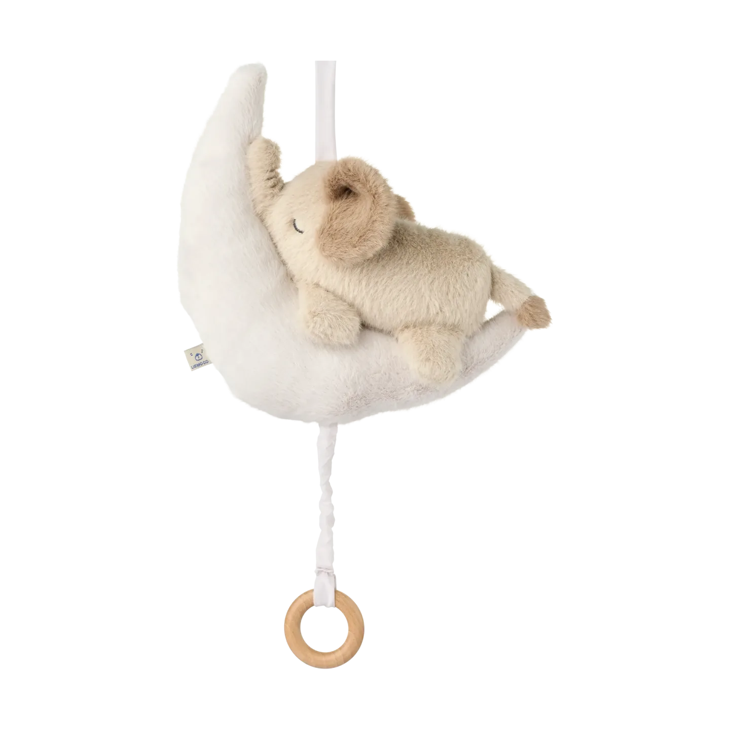 Liewood Manyd baby elephant musikmobil Mist-Sandy