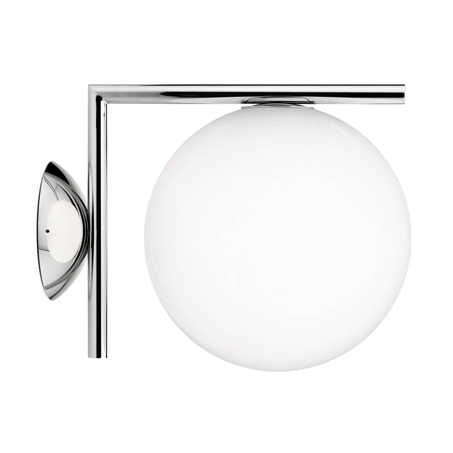 IC C/W1 Væglampe/loftlampe krom - FLOS - Stue - Design - Metal - Kugle