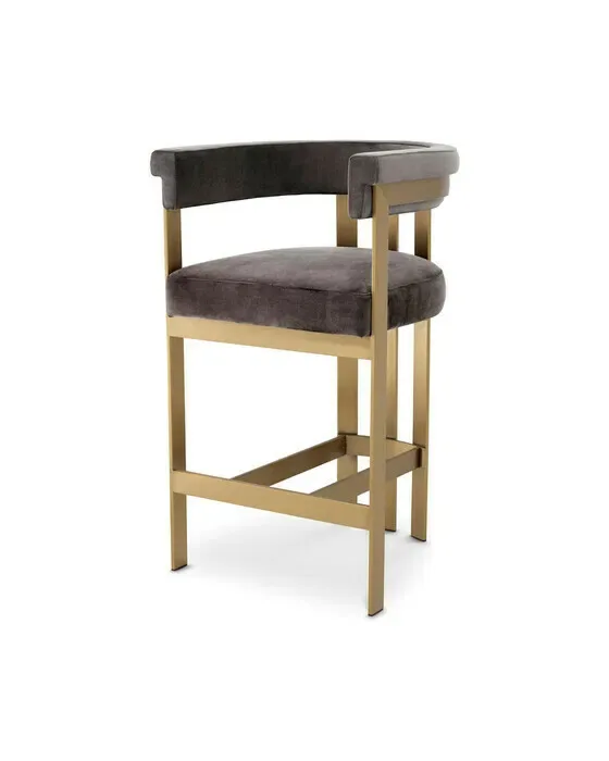 Clubhouse barstol savona grey velvet