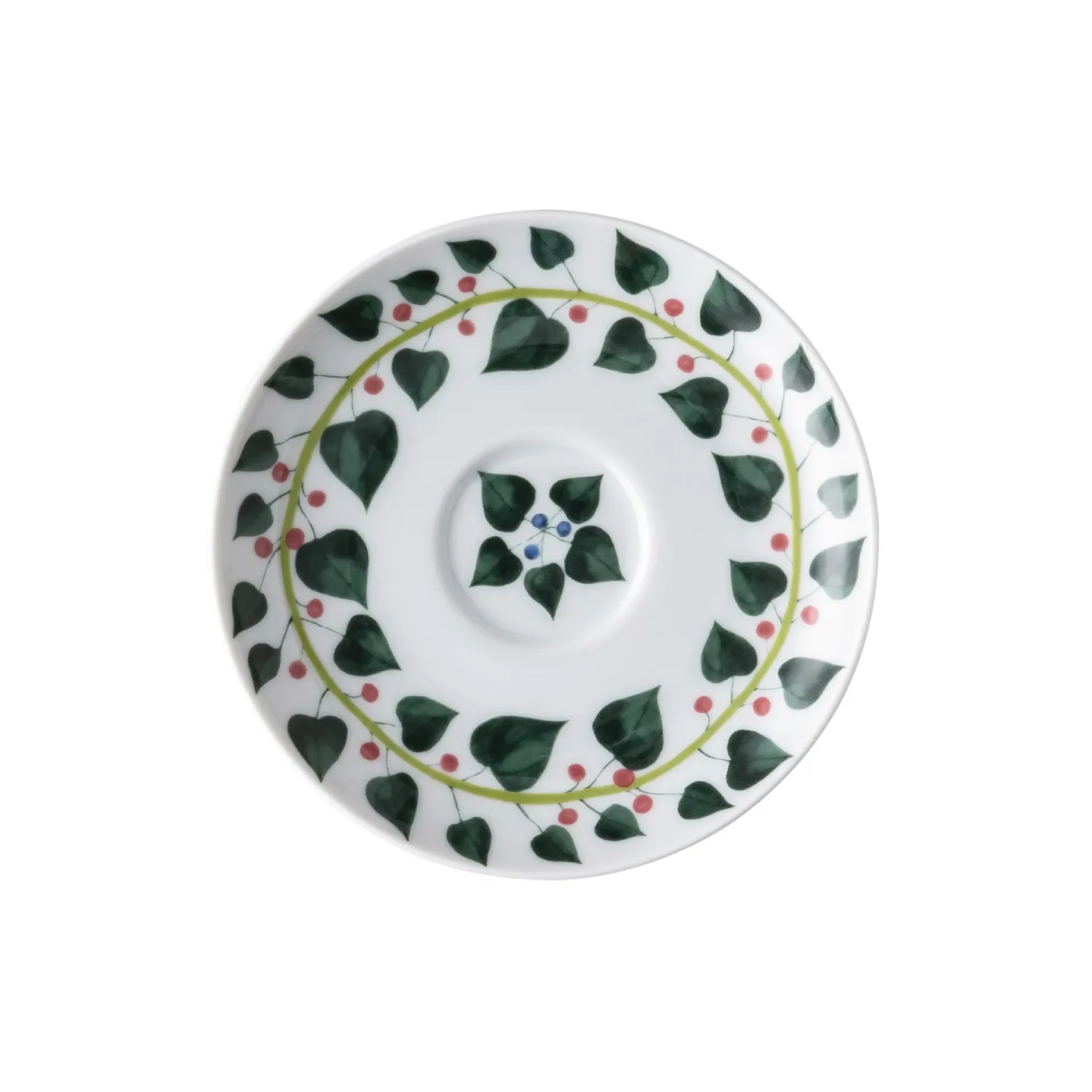 Rosenthal Magic Garden Foliage espressofat 12 cm Vit-grön