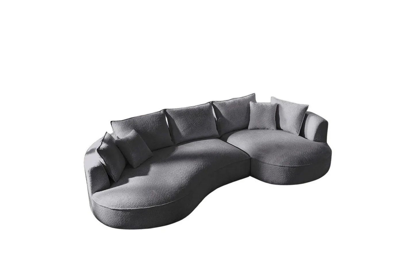 Hungirr Soffa med Divan 4-sits - Mörkgrå