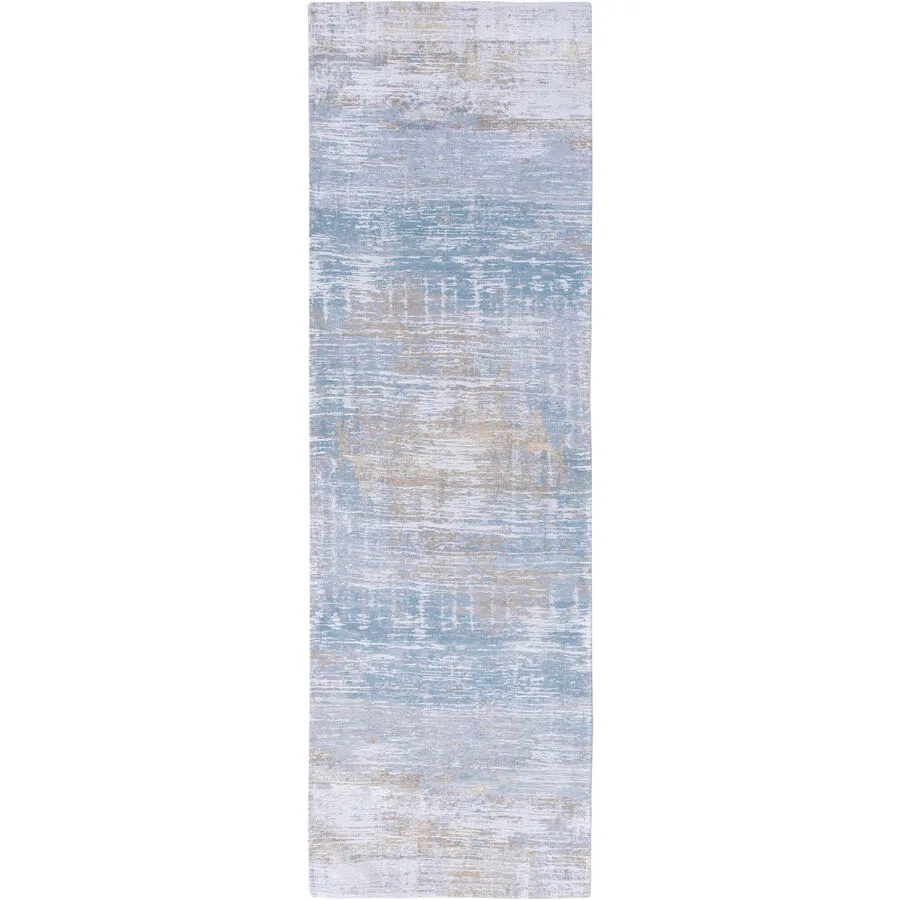Teppich Streaks Blau Polyester 80 cm 250 cm