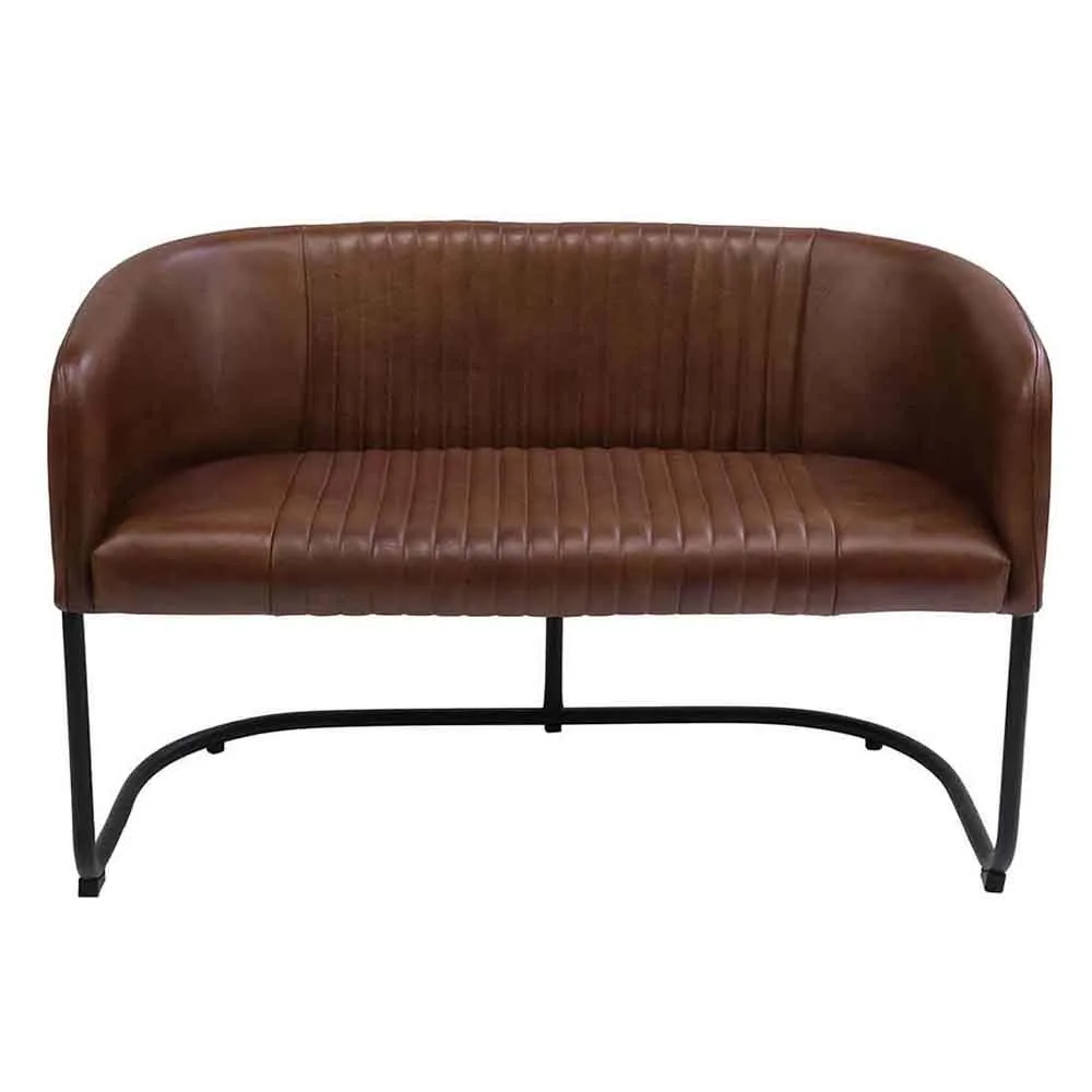 Loungesoffa Harlem med Quiltat läder Trademark Living