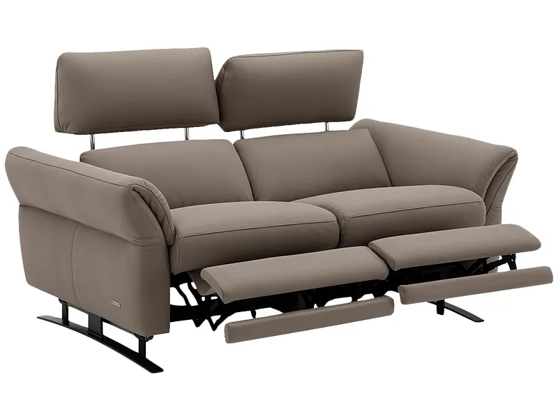 2er Sofa CAMPO DE FIORI OMEGA Echtleder kaffeefarben