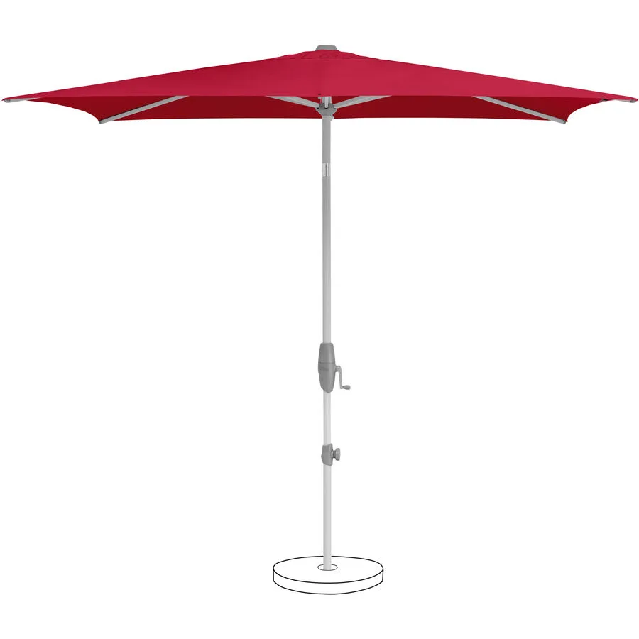 Suncomfort BY GLATZ Sonnenschirm Shell-Turn rot Polyester B 250 T 200 cm