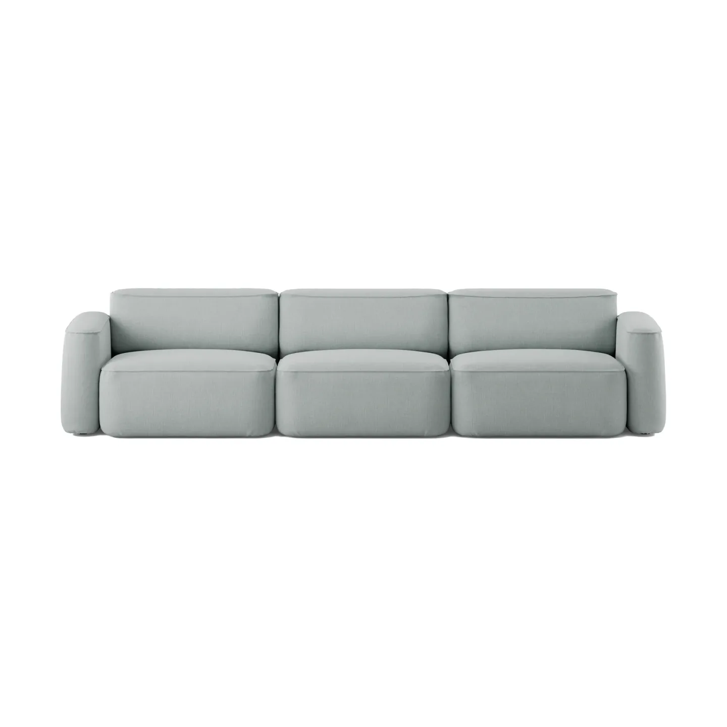 Massproductions Patch 3-Sitzer Sofa Linara 253 Swedish Grey