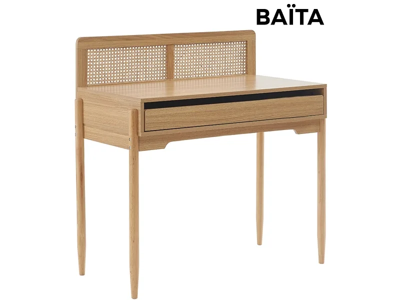 Kinderschreibtisch BAÏTA SIMBA 50x90x95cm natürliches holz