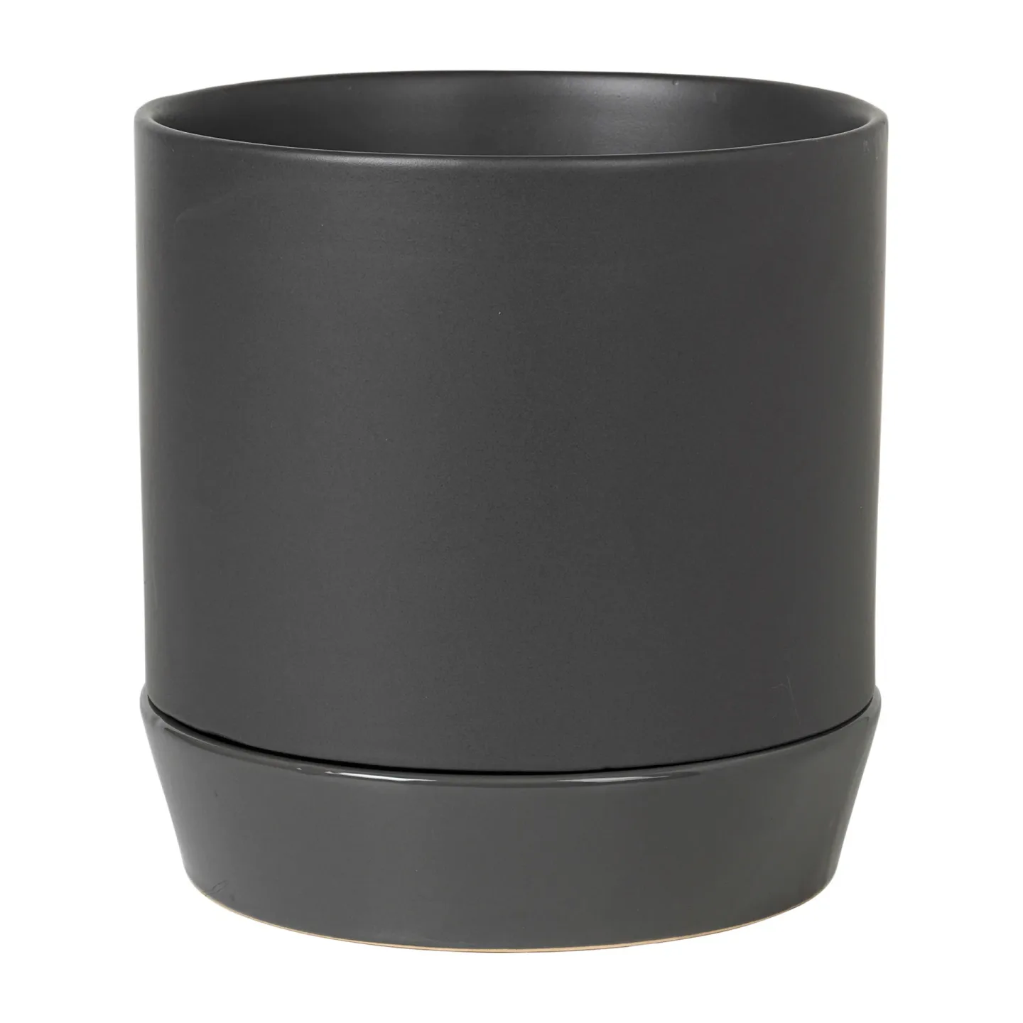 Broste Copenhagen Denise Blumentopf Ø21cm Charcoal grey