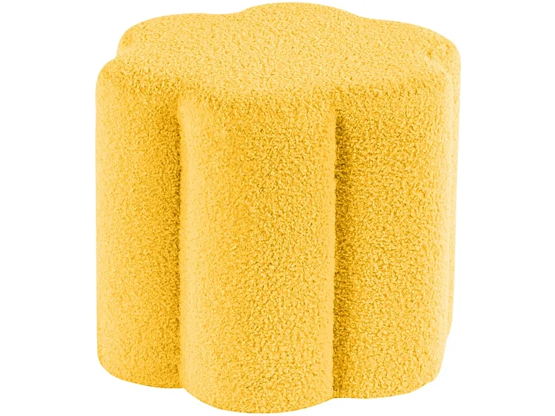 Hocker ASTER 40x40x34cm stoff gelb