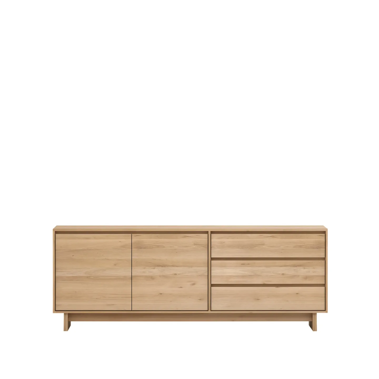 Ethnicraft Wave Sideboard Gewachste Eiche 2-türig 3 Schubladen