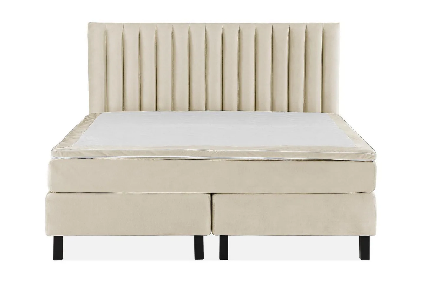 Princess Kontinentalsäng 160x200cm - Beige/Sammet