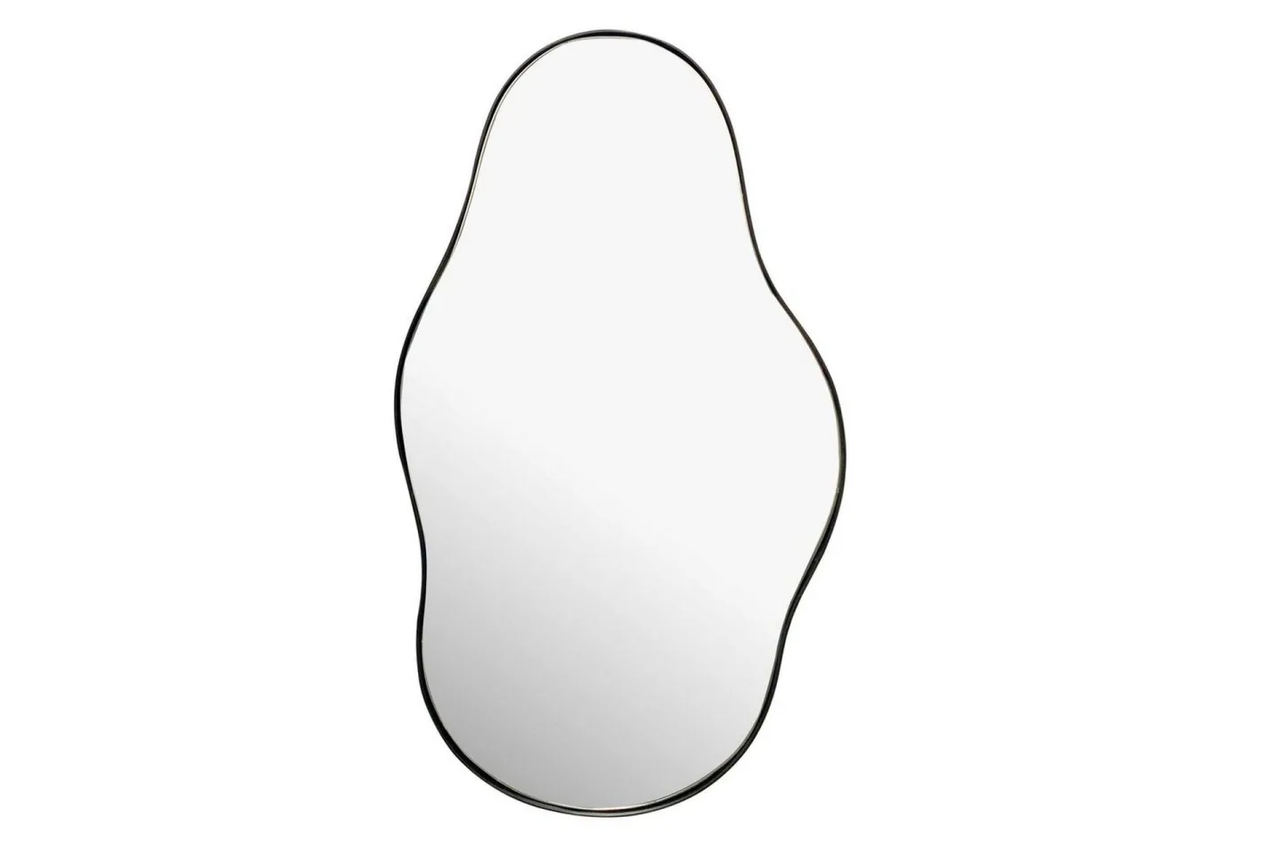 Spegel Wohnling Asymmetrisk metallram oval 80 cm -