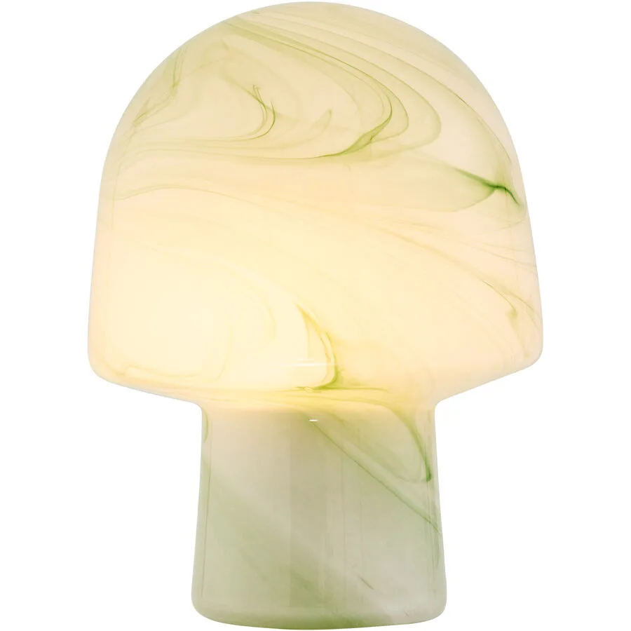 Tischlampe Forrest Glas/Metall hellgrün Ø 19.5cm E14