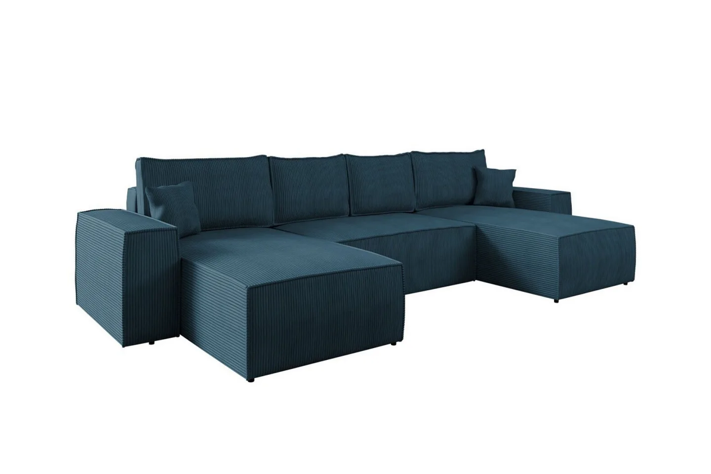 Knocklong 4-sits Hörnbäddsoffa - Blå