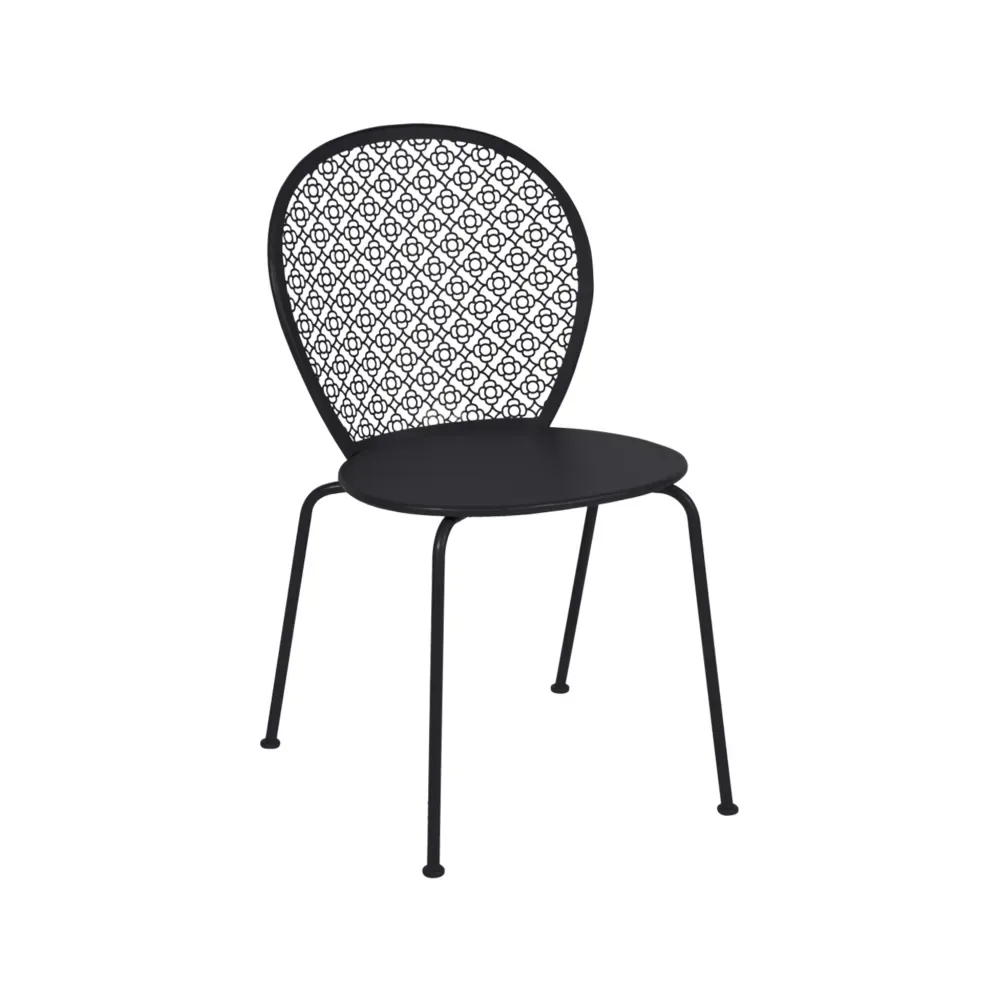 Fermob Lorette stol Liquorice (svart)