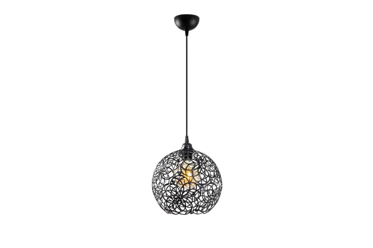 Taklampa Souvik Svart - 25 x 25 x 126 cm