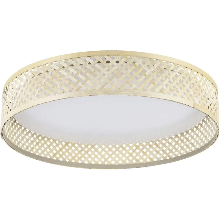 Eglo Deckenlampe Luppineria Weiss Stahl/Kunststoff 38 cm 8 cm - LED - Lichtfarbe: Warmweiss - Material: Kunststoff/Stahl - Deckenlampe- LED