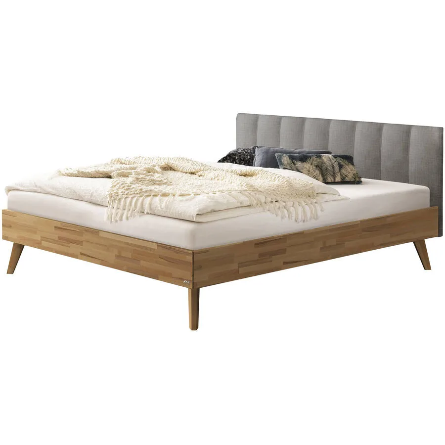 Hasena Bett Sassari Kernbuche Kernbuche massiv Massivholz 140 x 200 cm