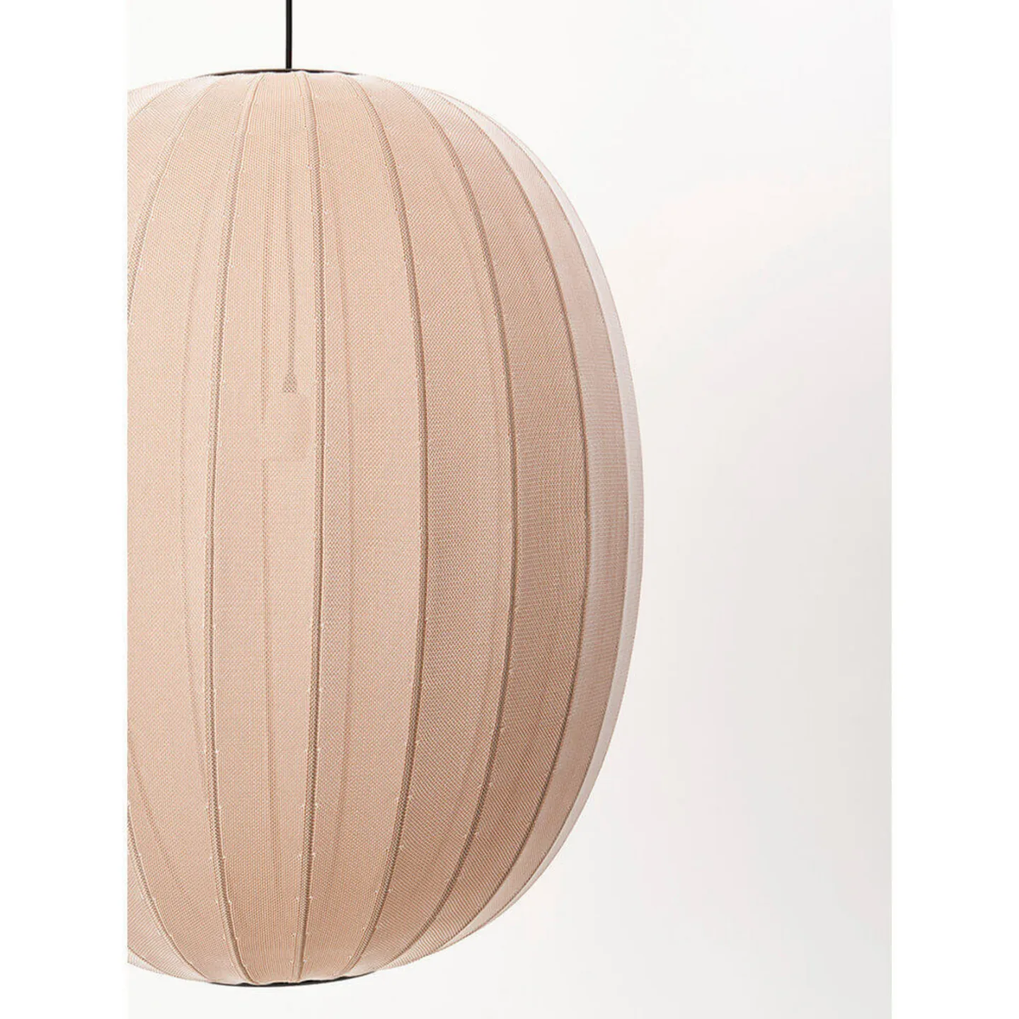 Knit-Wit 65 High Oval Pendellampe, sandstein - Made By Hand - Schlafzimmer - Aluminium