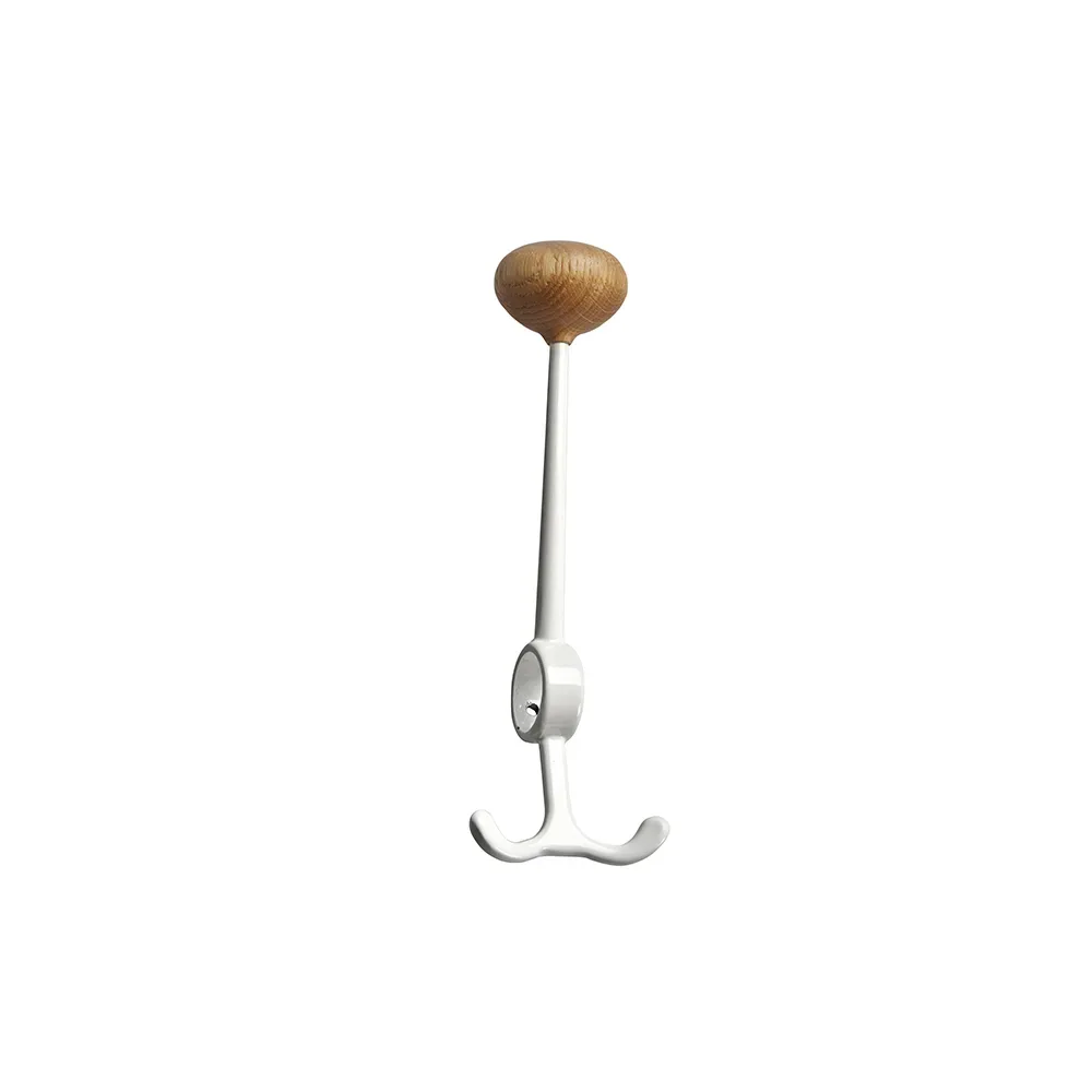 Essem Design Oskar Haken Weiß, Eichengriff