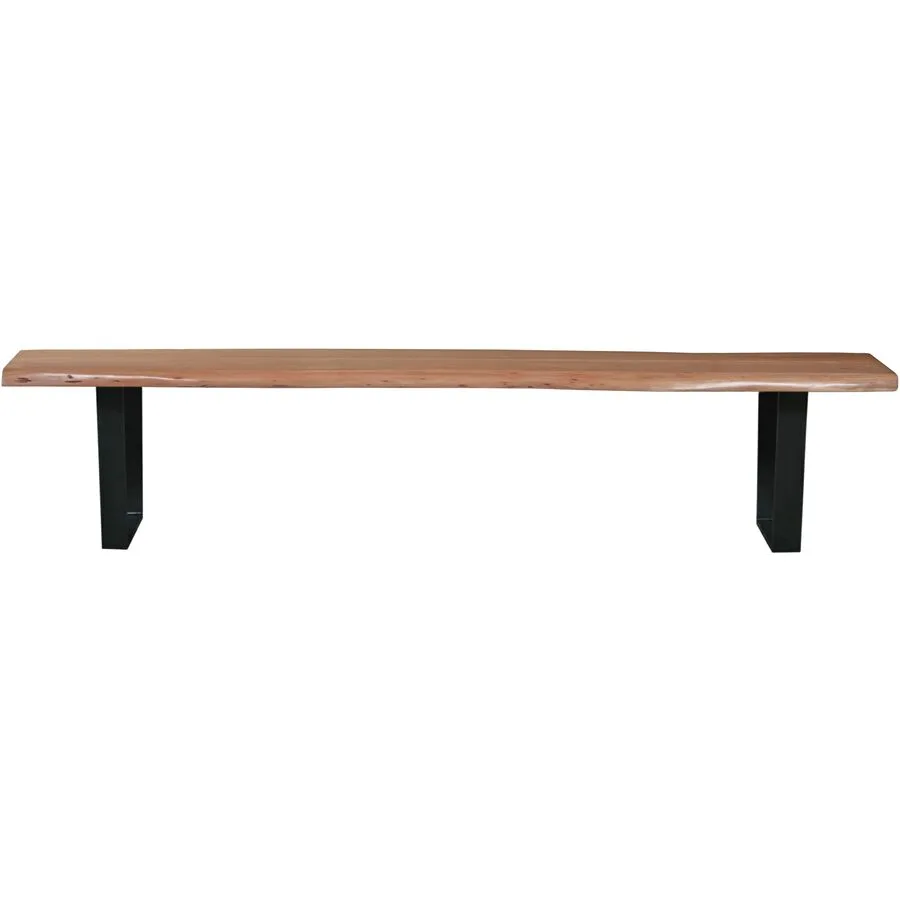 Bank Kalun natur/schwarz Akazie B 150 H 46 cm