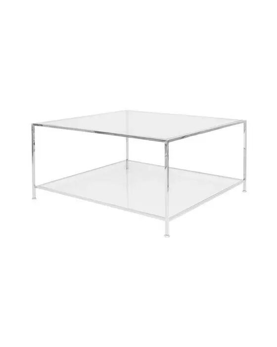 Big Square Coffee Table Chrome