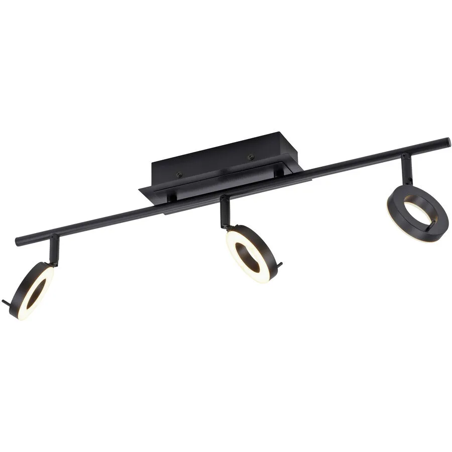 Deckenlampe Silena Grau Aluminium 8 cm 11 cm - Farbe: anthrazit - LED - Lichtfarbe: Warmweiss - LED Energiesparlampen