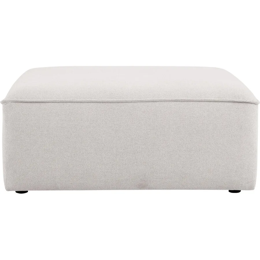 Hocker Melon Sand Polyester Stoff H 44 B 98 cm