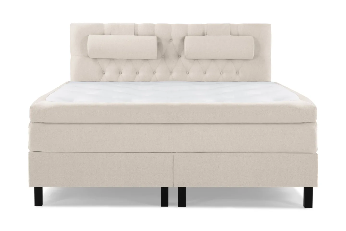 Lucky Komplett Sängpaket 180x200 Memory Slät Sänggavel - Beige