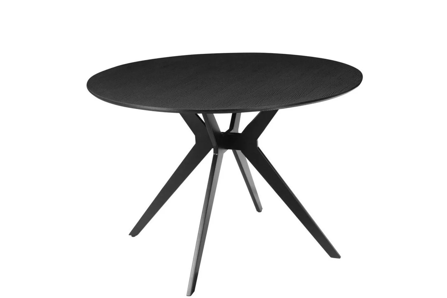 Matbord Loft24 Philip Matbord Rund 110 cm Svart -