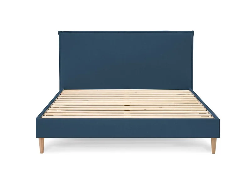 Bett BOBOCHIC SARY 180x200cm stoff blau