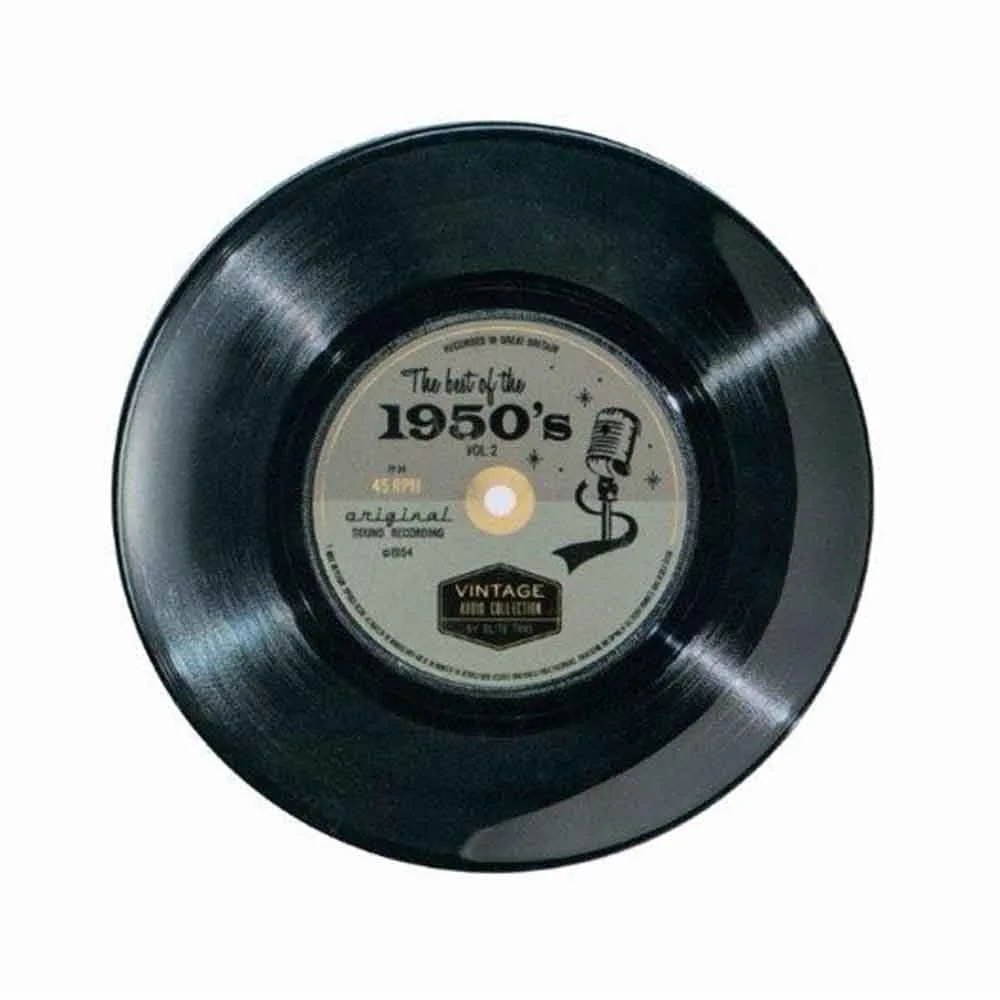 Plåtfat Rund 50’s Record 26 cm