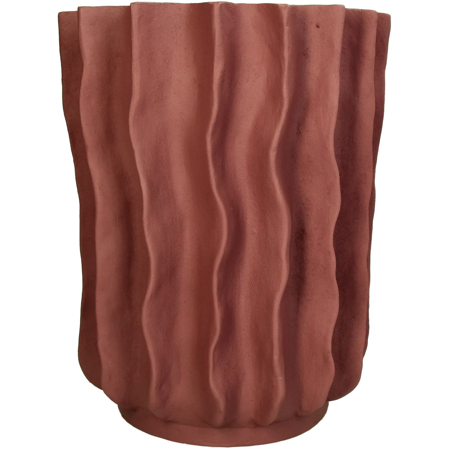 Kersten Vase Polyresin, Mauve H: 34 cm | Schubiger Möbel