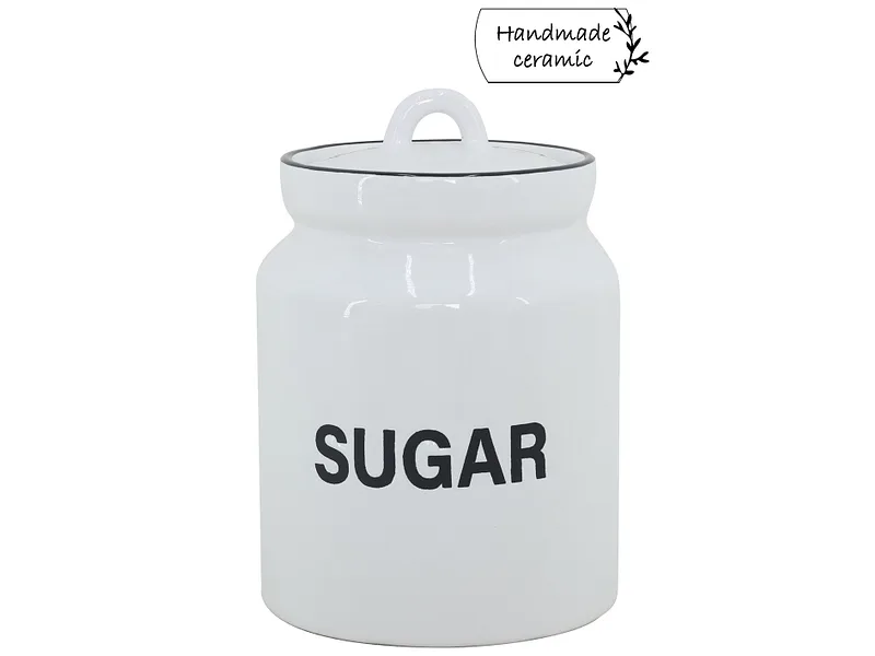 Einmachglas MARY 1L weiss