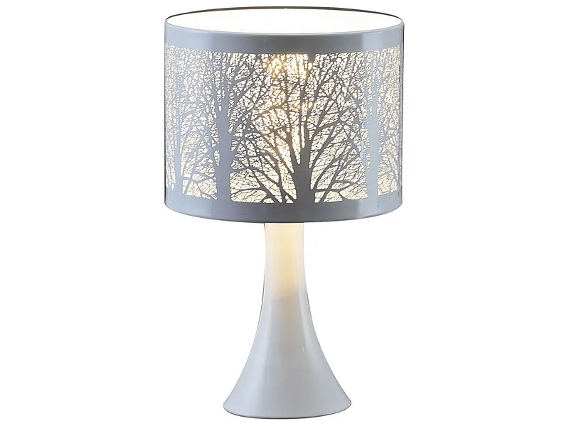 Tischlampe FOREST 29cm 40W silberfarben