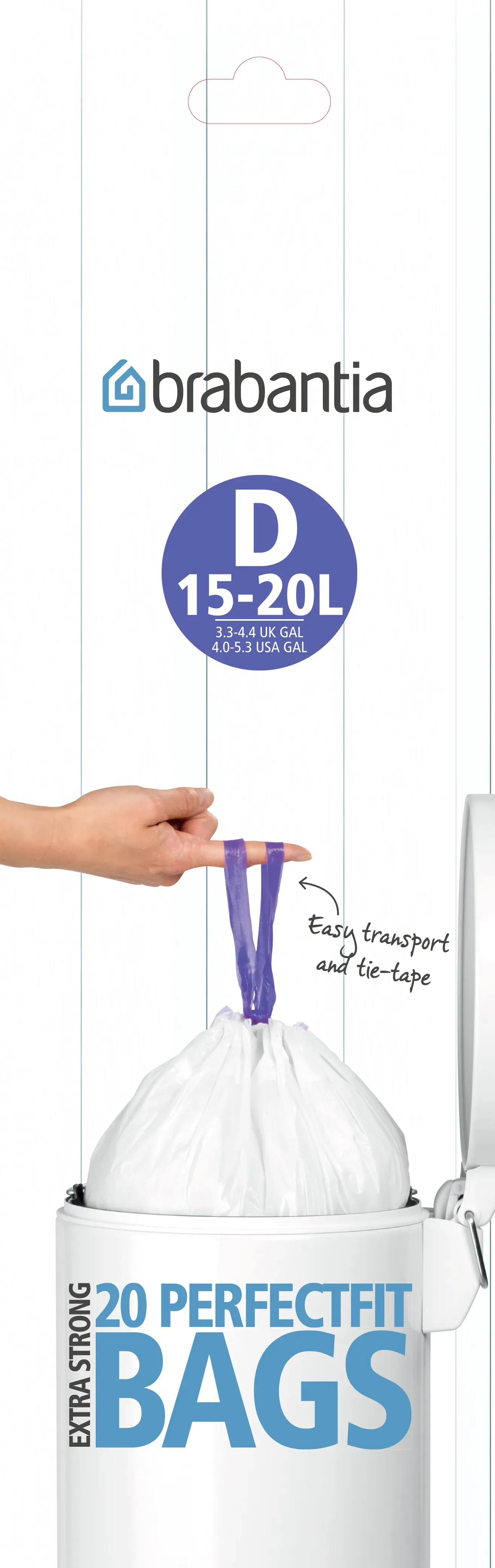 Brabantia Müllbeutel D 15 L 20 Beutel/Rolle 15 L